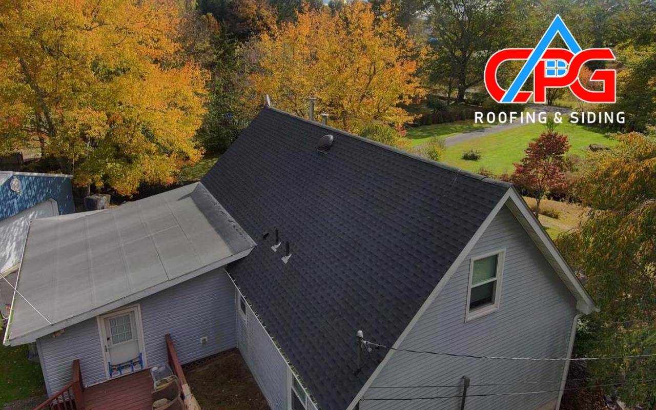 roof shingles and flashing in spring